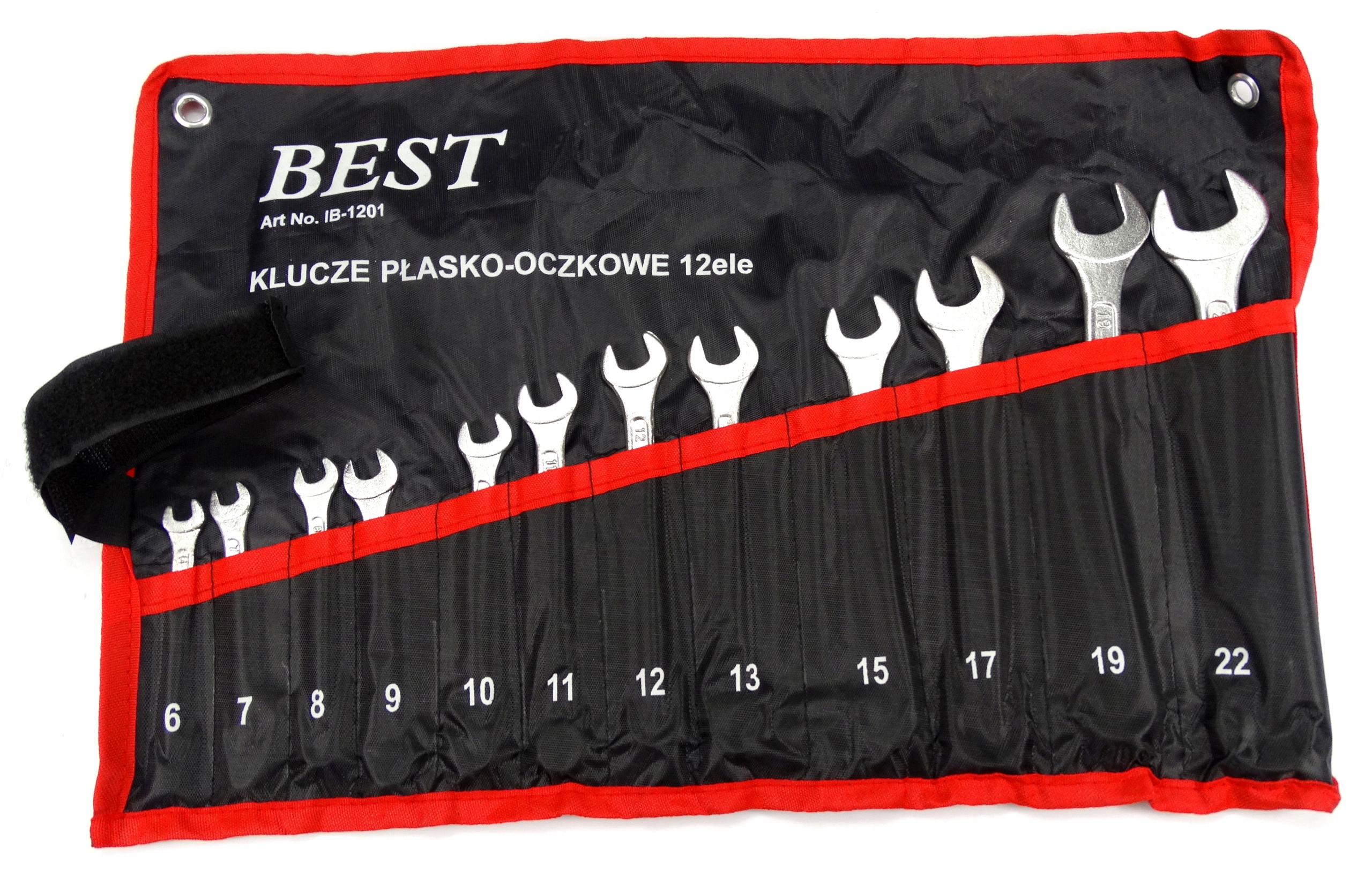Klucze Płasko Oczkowe Zestaw 12 Elementów 6 22 Komplet Kluczy