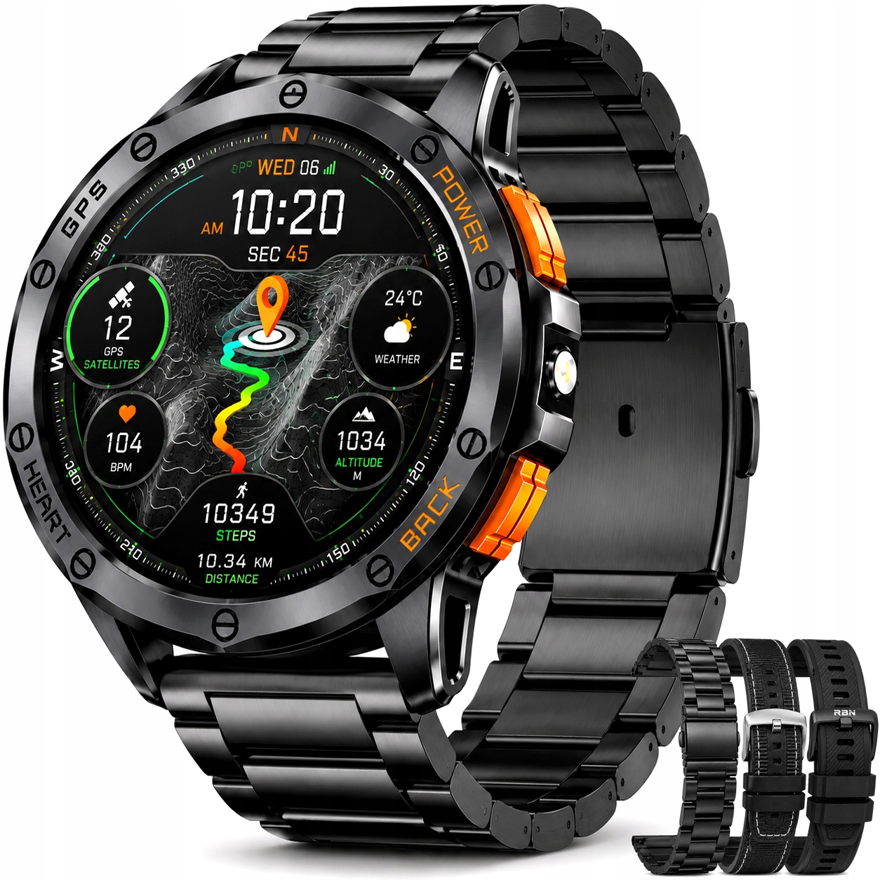 Chytré Hodinky Pánské Gps Menu Polské Voděodolné Sportovní Hovory Smart Watch Pl