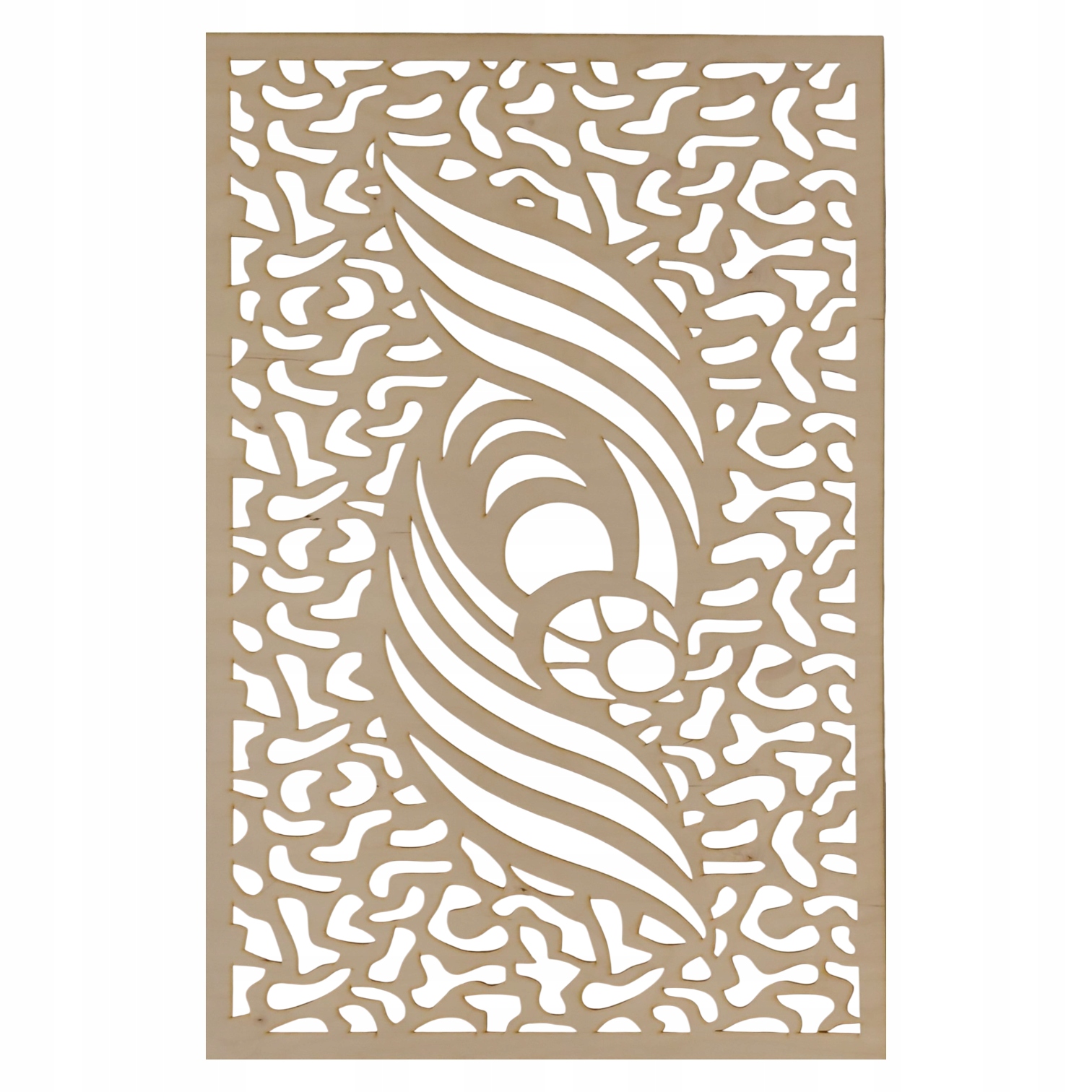 Ažurový dřevěný panel Dekorativní kryt 90x60 cm vzor 312 gr. 3 mm