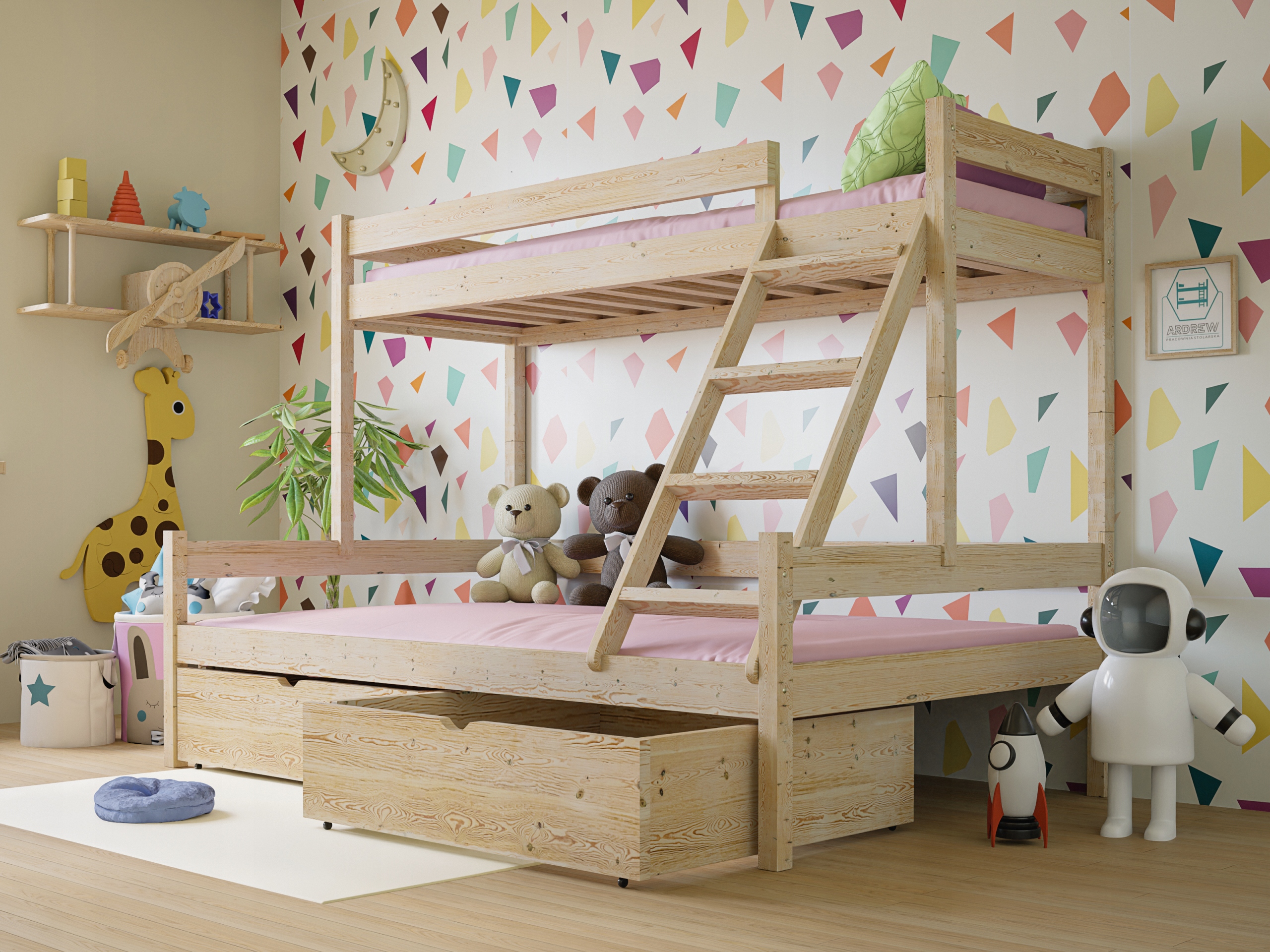 łóżko piętrowe SARA Marka Ardrew