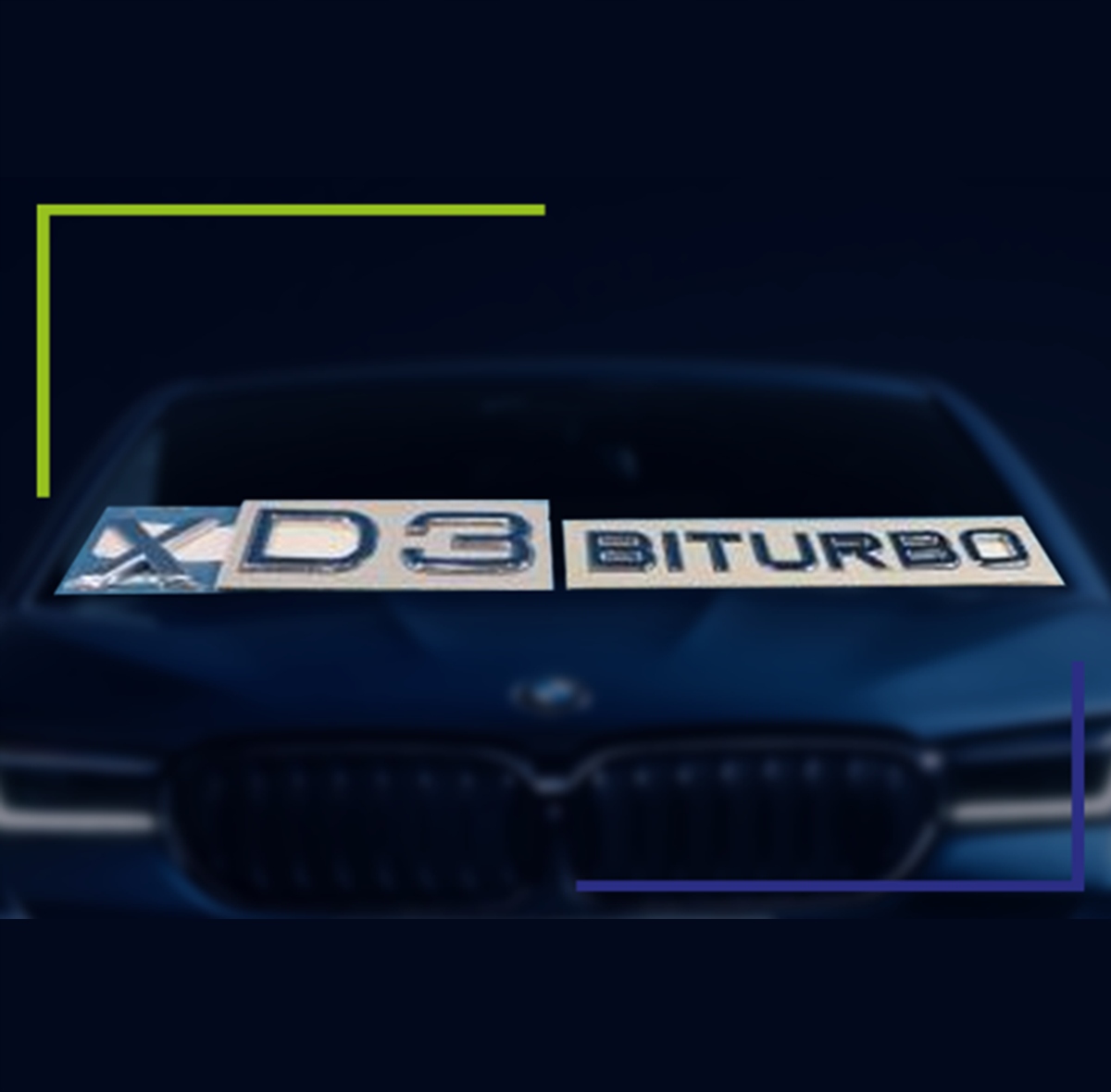 Originálny emblém Alpina XD3 Biturbo