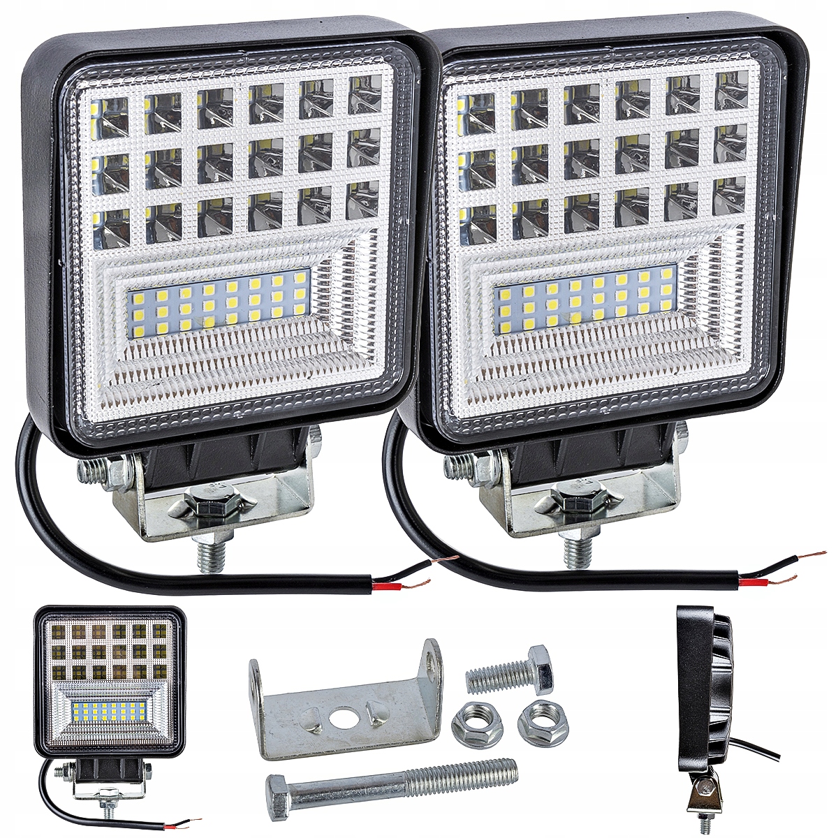 

Lampa robocza halogen Led 12V 24V 126W 2szt