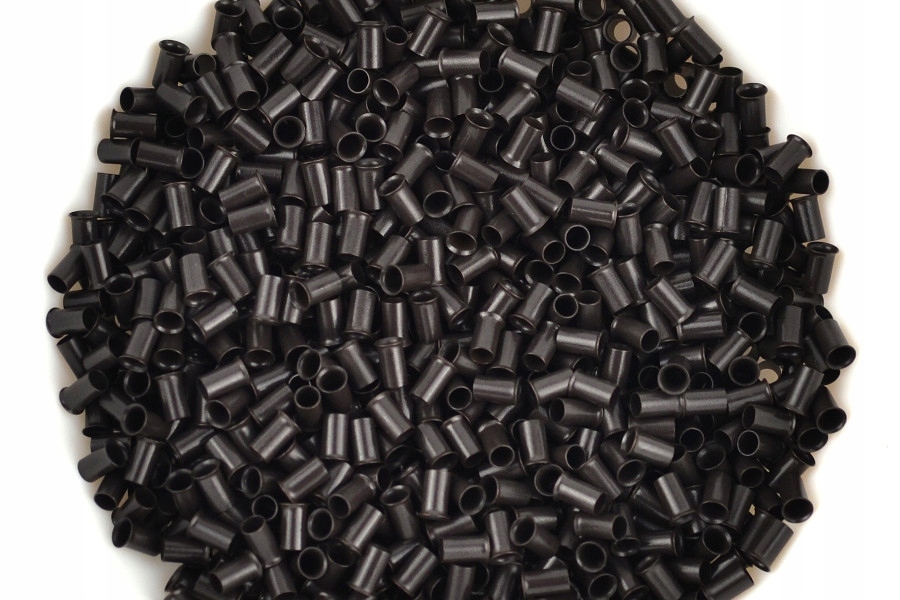 TULEJKI RINGI metalowe 100 SZTUK #3 DARK BROWN CIEMNY BRĄZ