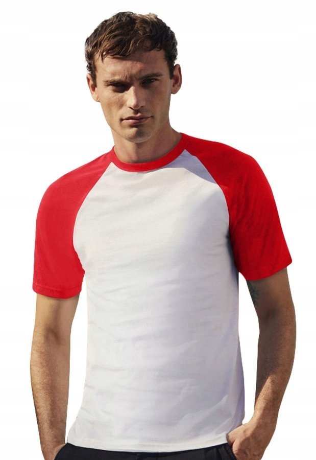 

Męska koszulka Fruit Baseball biały/czerwony M