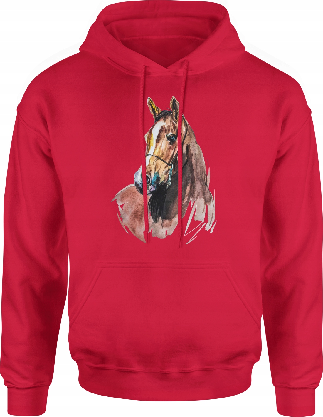 

Bluza Z Koniem Koń Męska Z Kapturem Nadrukiem S