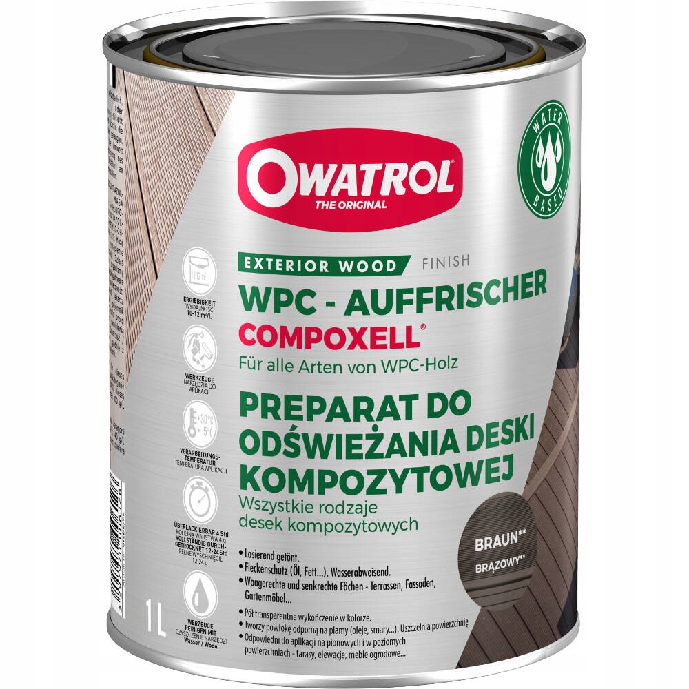 Owatrol Compoxell 1L – bronz, kompozitní desky
