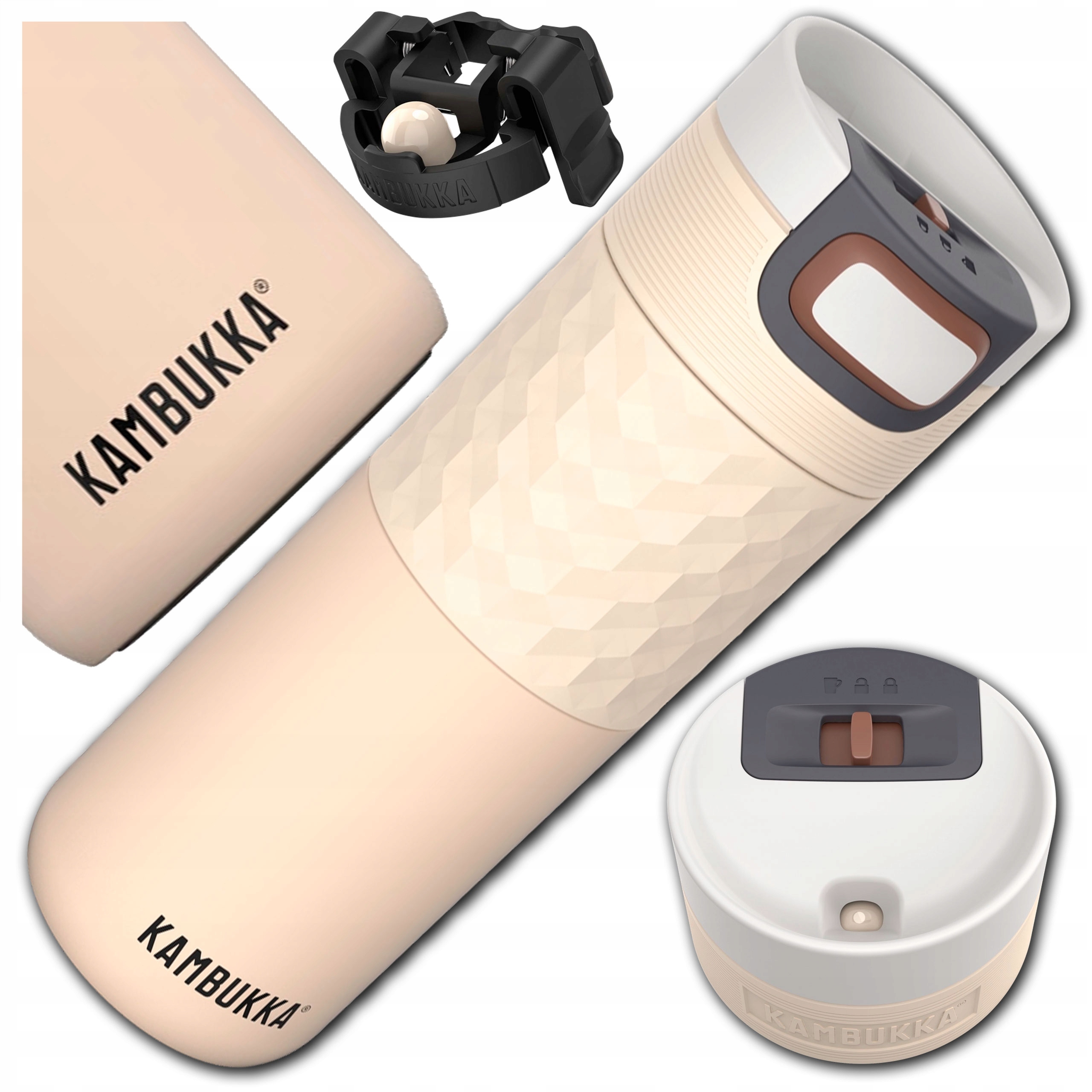 Termohrnek Kambukka Etna Grip Béžový Cestovní Na Kávu Čaj 500 ml