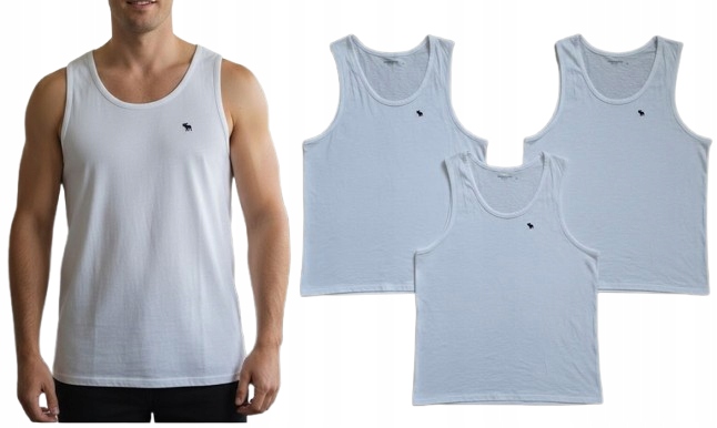 Abercrombie&Fitch tričko na ramínka L 3PAK 3-pack tank