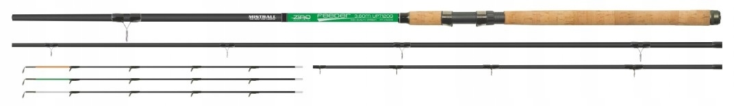 Wędka Mistrall Zino Feeder 3,30 m 100 g carbon, Sic, 3x szczytówki S/m/h