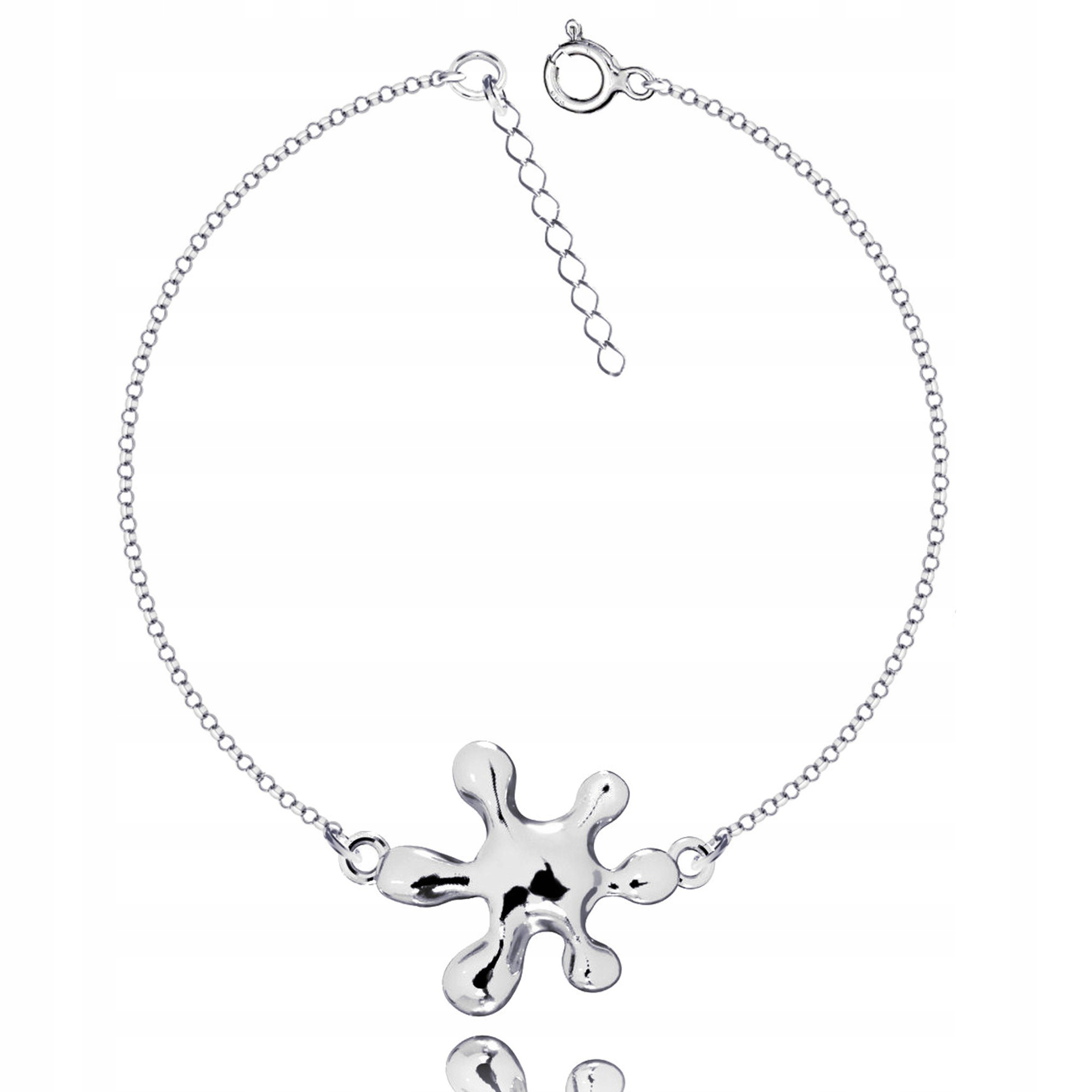 Kapka Kapky Slzička Stříbrný náramek rolo stříbro 925