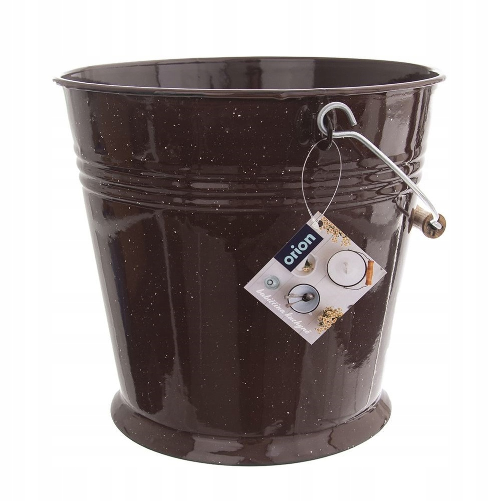 Smaltovaný potravinářský nerezový gastronomický kbelík na potraviny 10 l