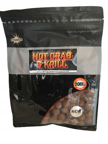 Dynamite Baits Hot Crab & Krill Boilie 20mm 1kg