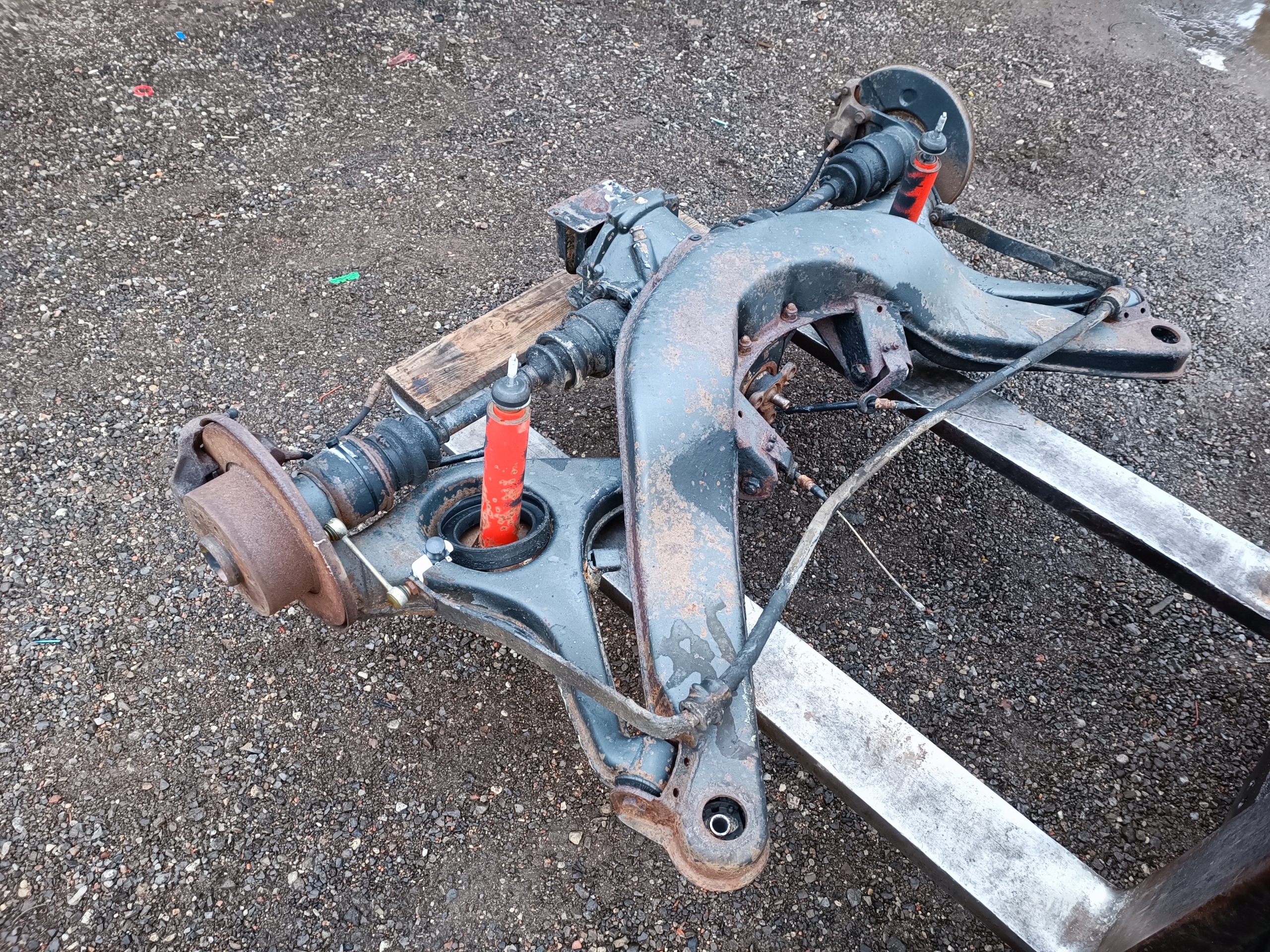 suspension beam rear part axle beam diff Mercedes SL 107