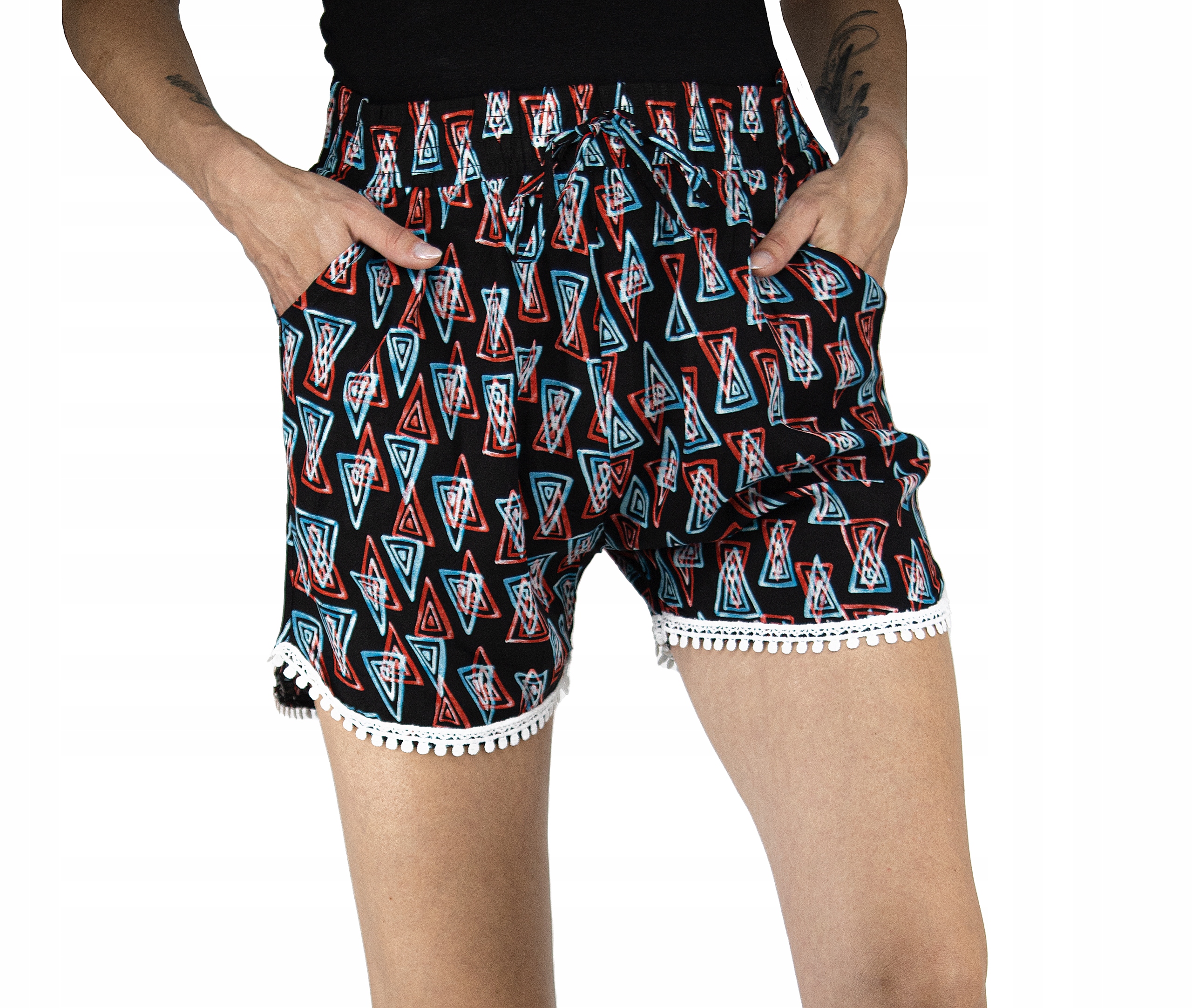 SPODENKI DAMSKIE ZWIEWNE WZORY KOLORY r.L Płeć kobieta