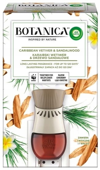 Botanica by Air Wick Karibský vetiver a Sandálové dřevo/Caribbea