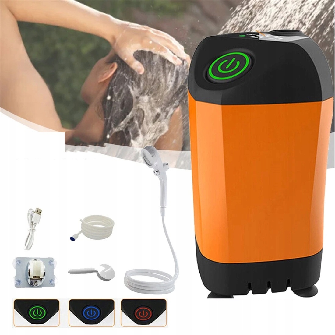 Sprchová Pumpa S Digitálním Displejem IPX7, Baterie 4800 Mah