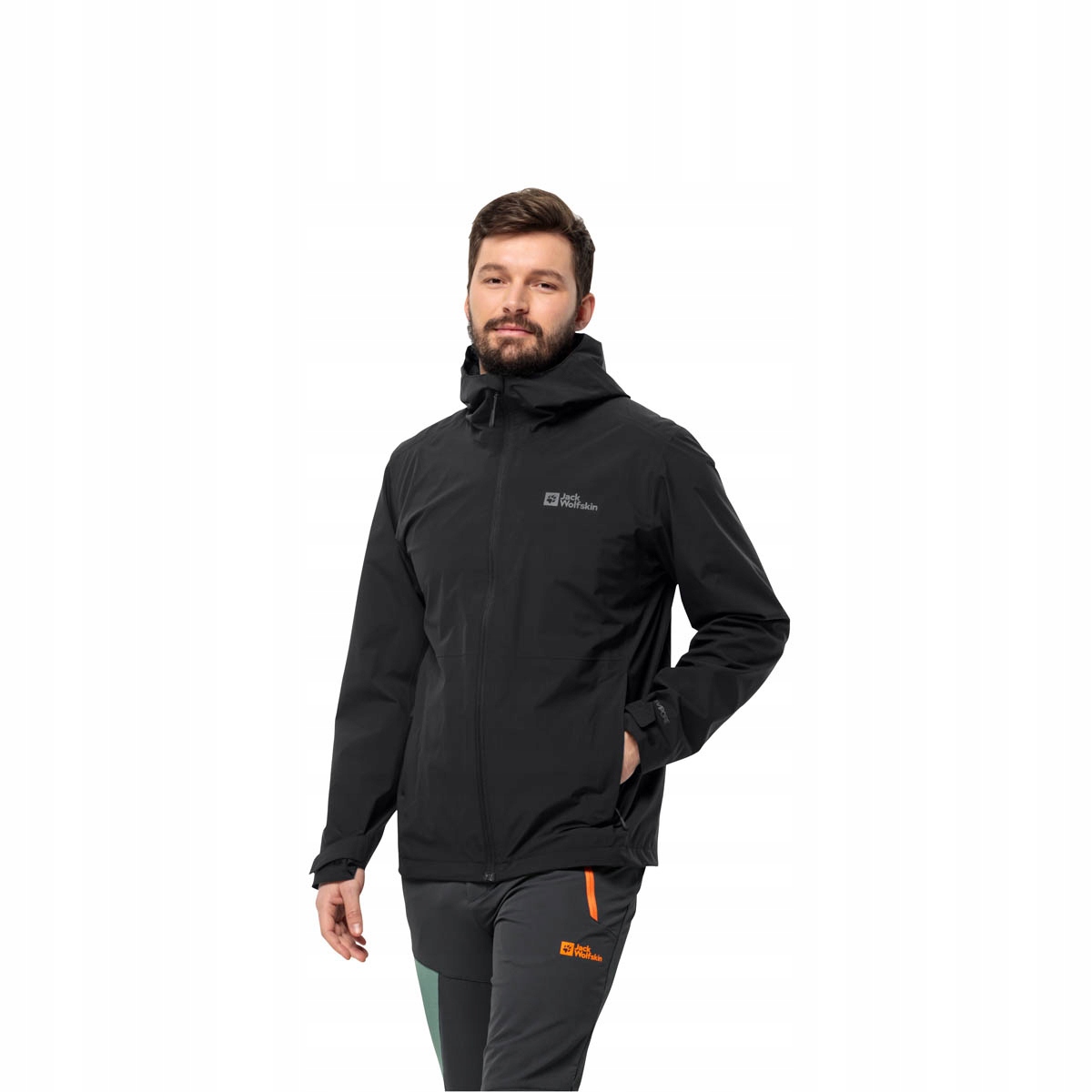 Męska kurtka przeciwdeszczowa z kapturem Jack Wolfskin Robury 2L XL