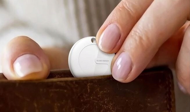 Lokalizator Silver Monkey TAG + czarne etui brelok Iphone Mac Stan opakowania oryginalne