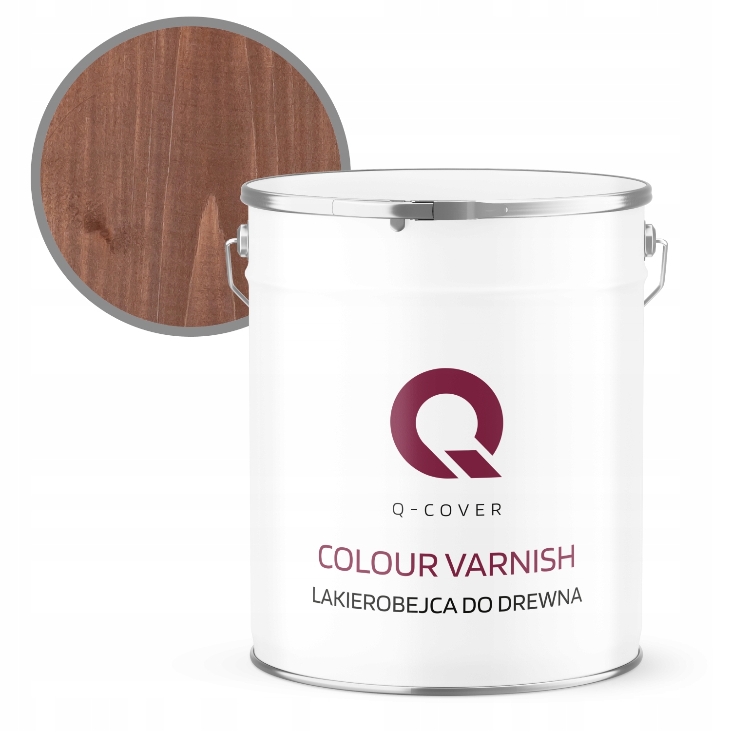 Lakovna Na Dřevo Rychleschnoucí 5L Ořech Tmavý Satén Barva 3V1 Uv