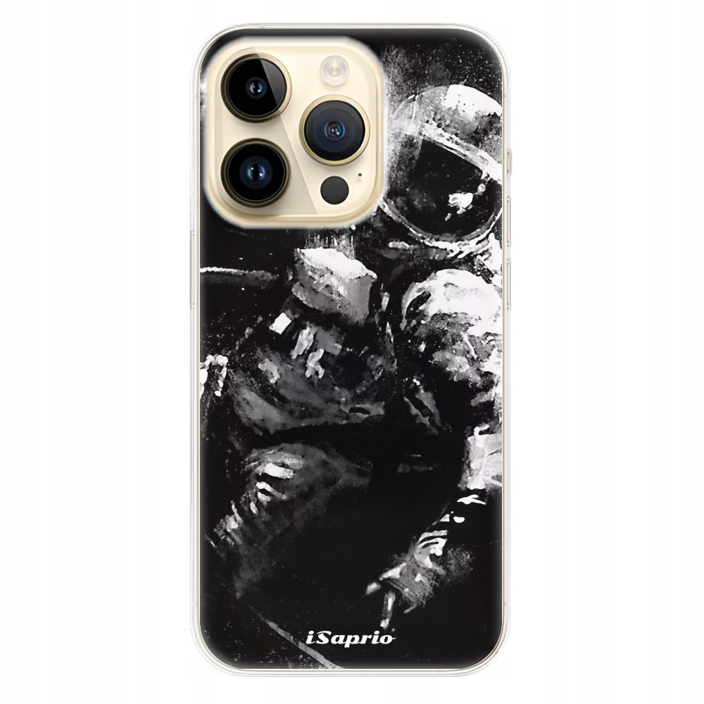 Silikonowe etui iSaprio Astronauta 02 do iPhone 14 Pro
