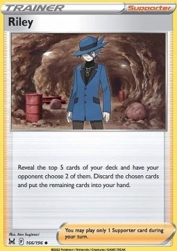 Karty Pokemon (LOR 166) Riley (R)