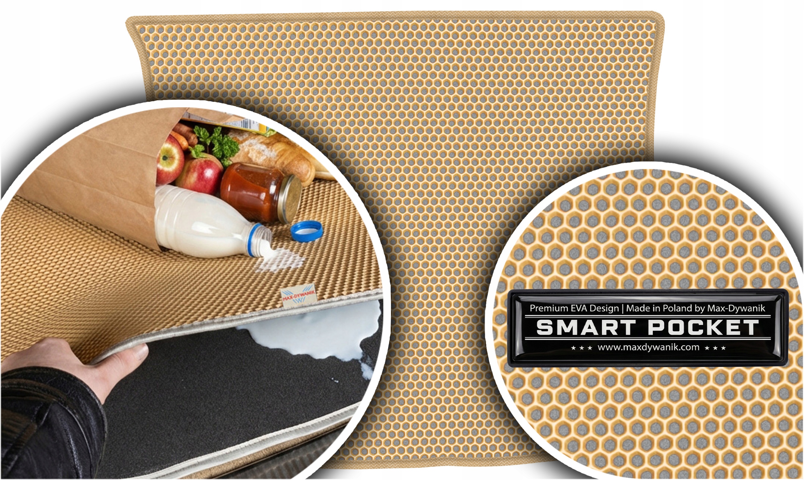 Toyota Prius III XW30 2009-2015 Vložka batožinového priestoru Eva Smart Pocket Béžová