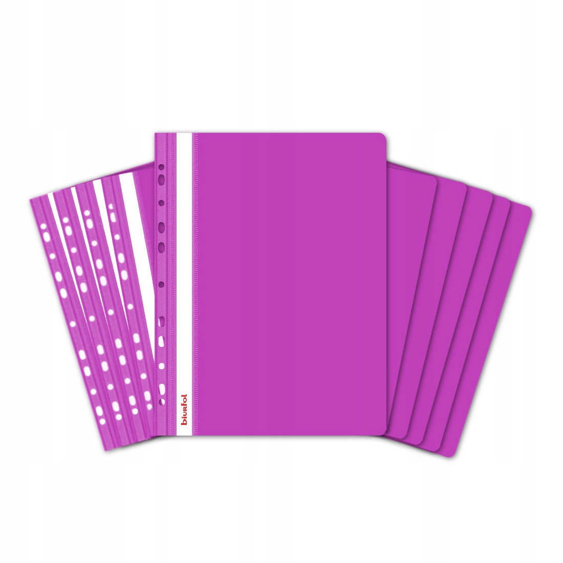 

Skoroszyt Pp A4 Twardy Wpinany 10szt Różowy