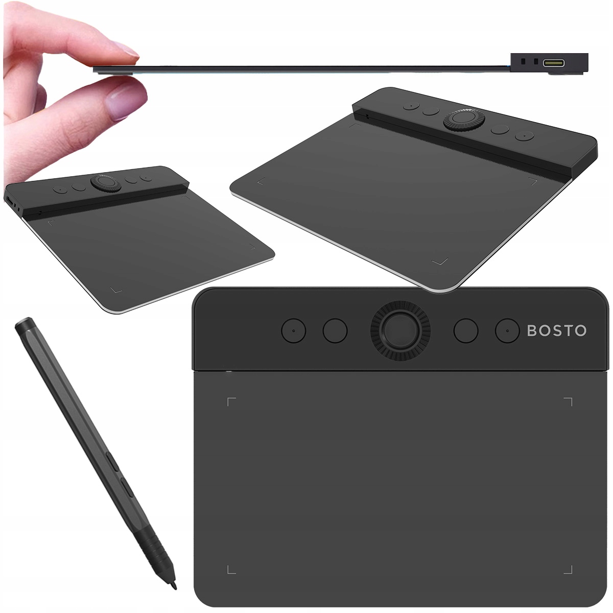 BOSTO T430KD PROFESJONALNY Tablet graficzny z piórem 16384