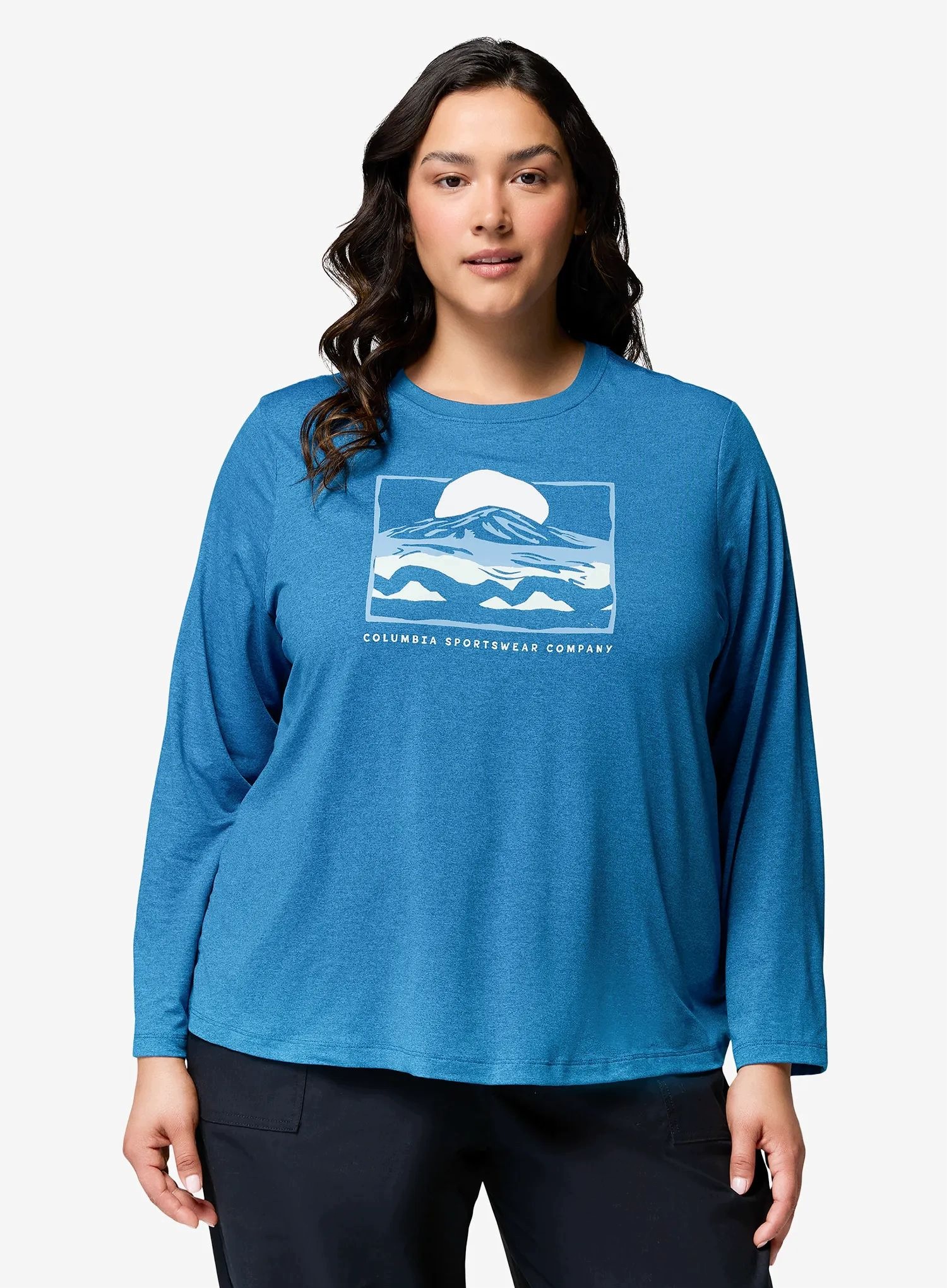 Bluza damska Columbia Parsons Point Ls Graphic Tee phoenix blue L