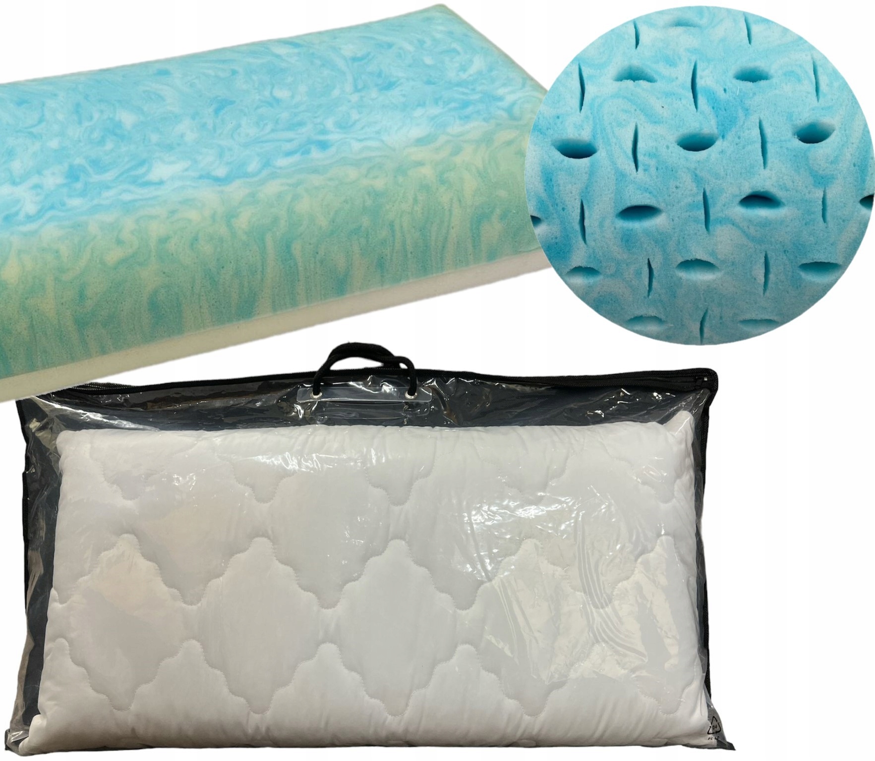 Poduszka Pianka Żelowa Visco Memory Ortopedyczna