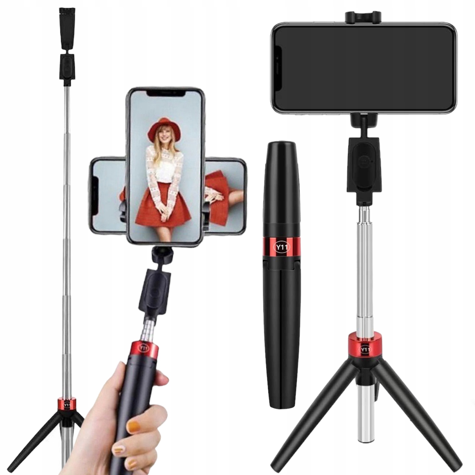 KIJEK SELFIE STICK STATYW TRIPOD PILOT BLUETOOTH Sklep, Opinie, Cena
