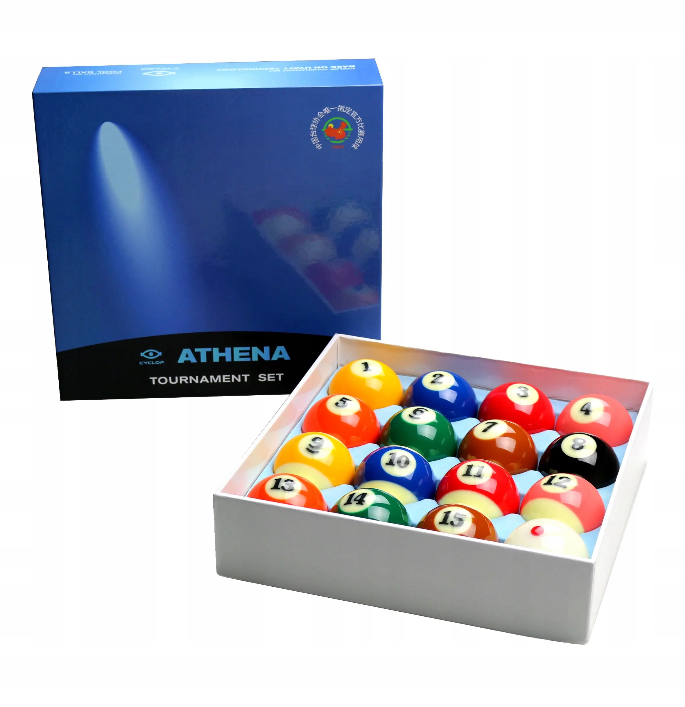 Bile bilardowe pool Cyclop ATHENA Tournament 57.2