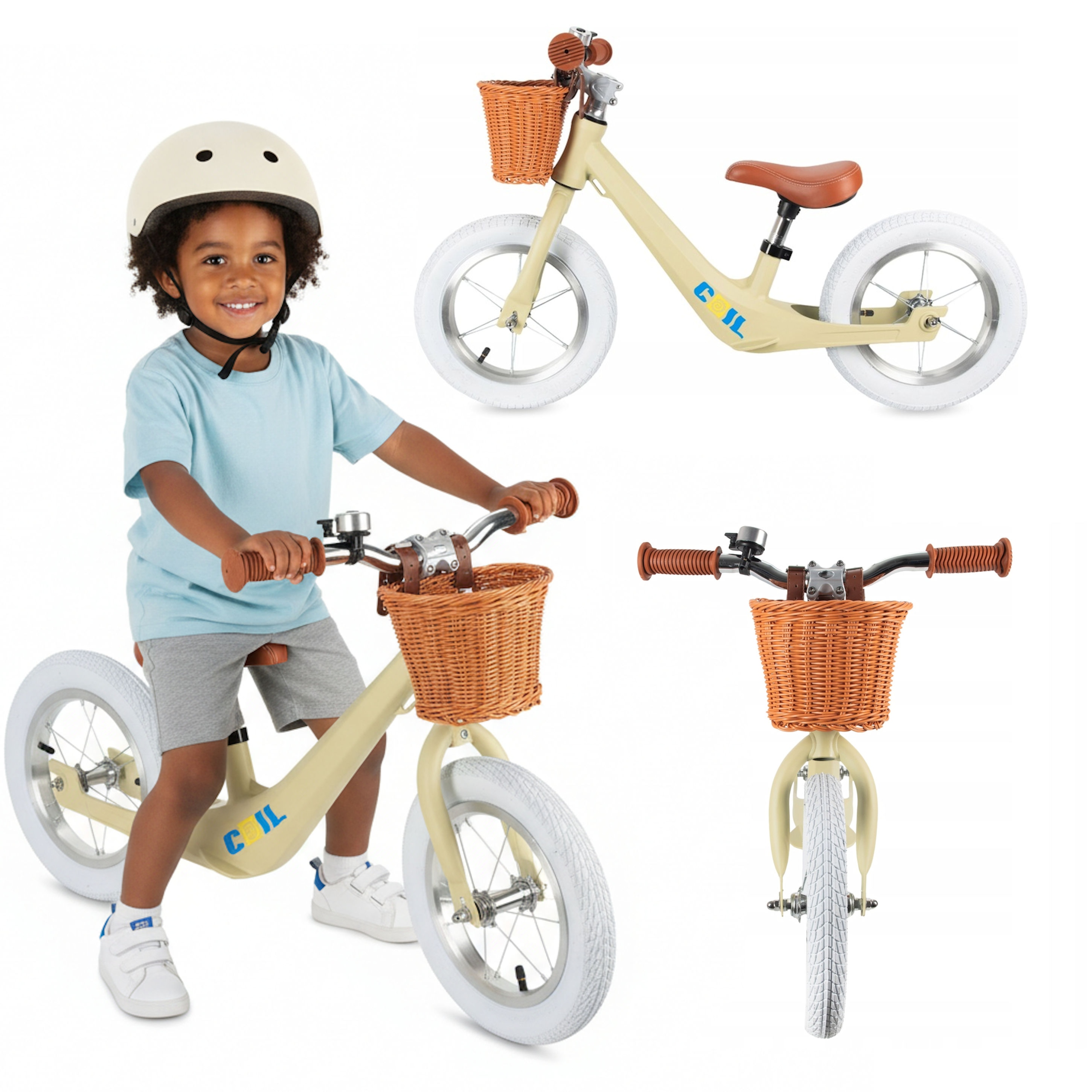 Rowerek Biegowy Dla Dzieci Lekki Koła 12" Magnesium Regulowany Coil Zielony