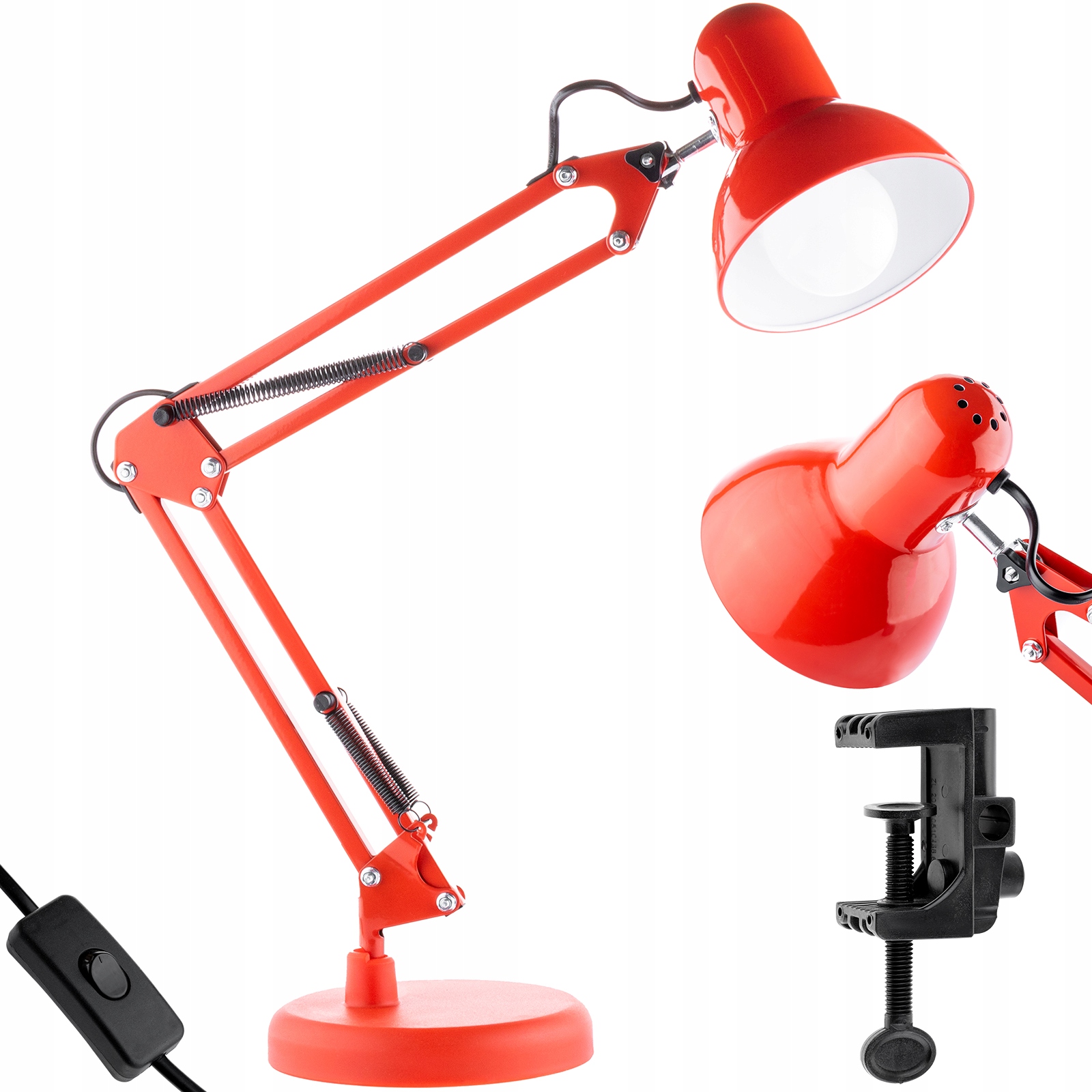 

Lampka Biurkowa Kreślarska do Led E27 z Uchwytem