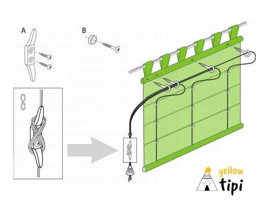 YellowTipi Roleta Oli 50 x 60 cm biały Kod producenta 830-133-02_50x60