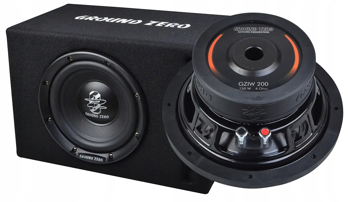 Skrzynia basowa Ground Zero Gzib 20BR (gziw 200) głośnik 20 cm Rms 150W