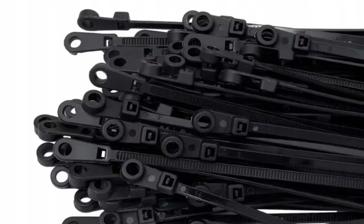 OPASKI ZACISKOWE TRYTYTKI Z OCZKIEM OCZKO NA ŚRUBĘ WKRĘT 4x150 mm 100 SZT Marka DKM