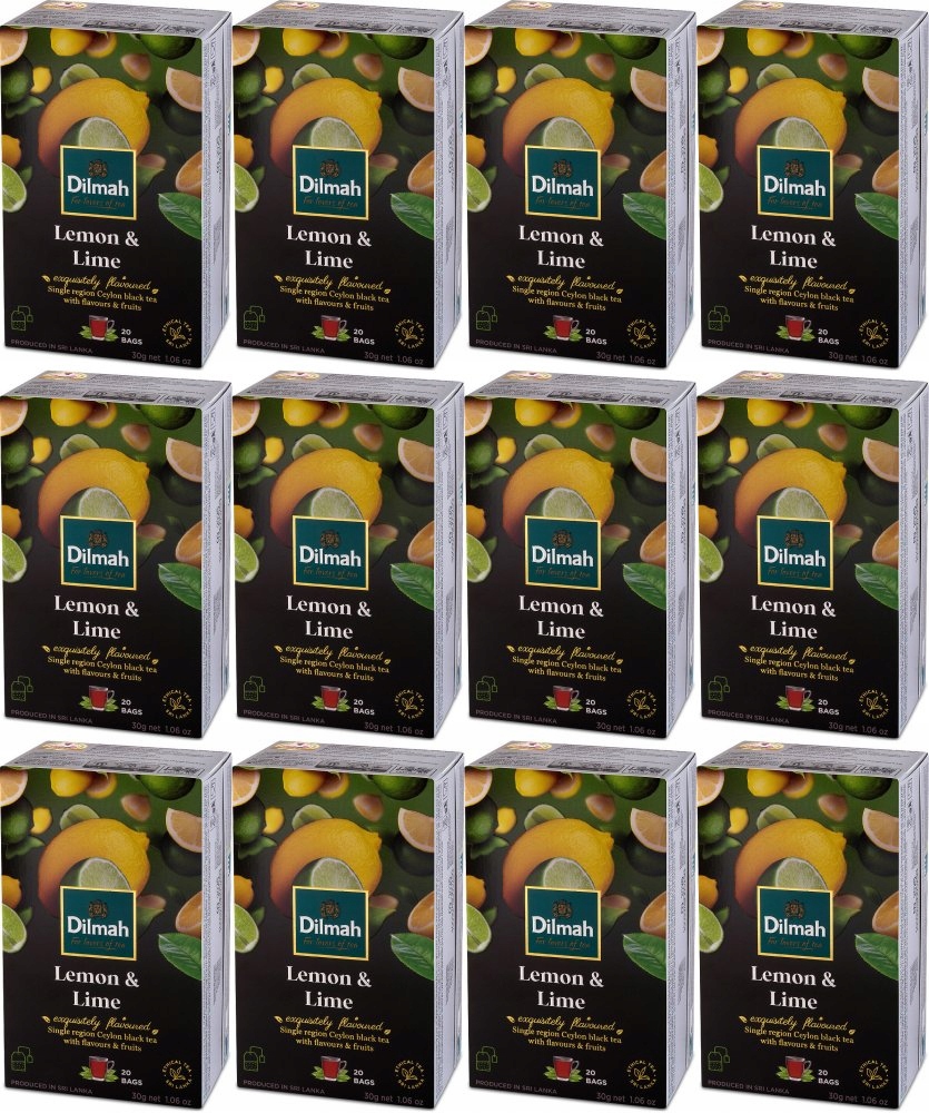 Dilmah Lemon Lime Ex240 herbata z zawieszką