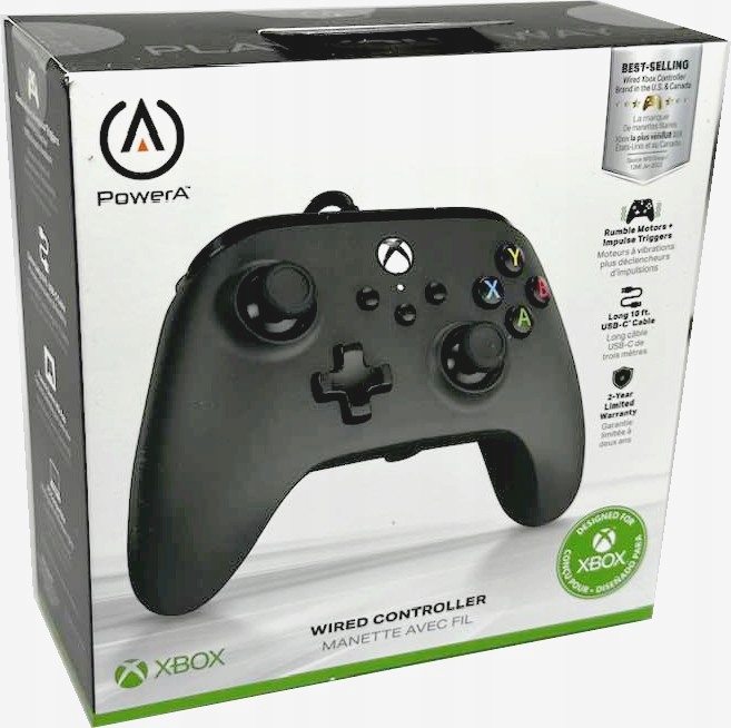 PowerA Drátový ovladač X S Xbox One Černý