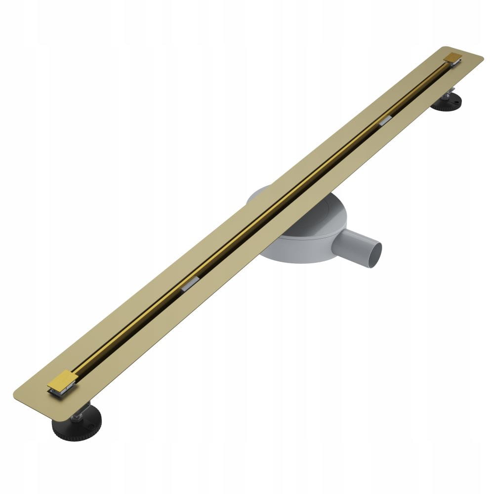 Proline 100 cm zlatý lineárny odtok pod dosku z ocele Gamma