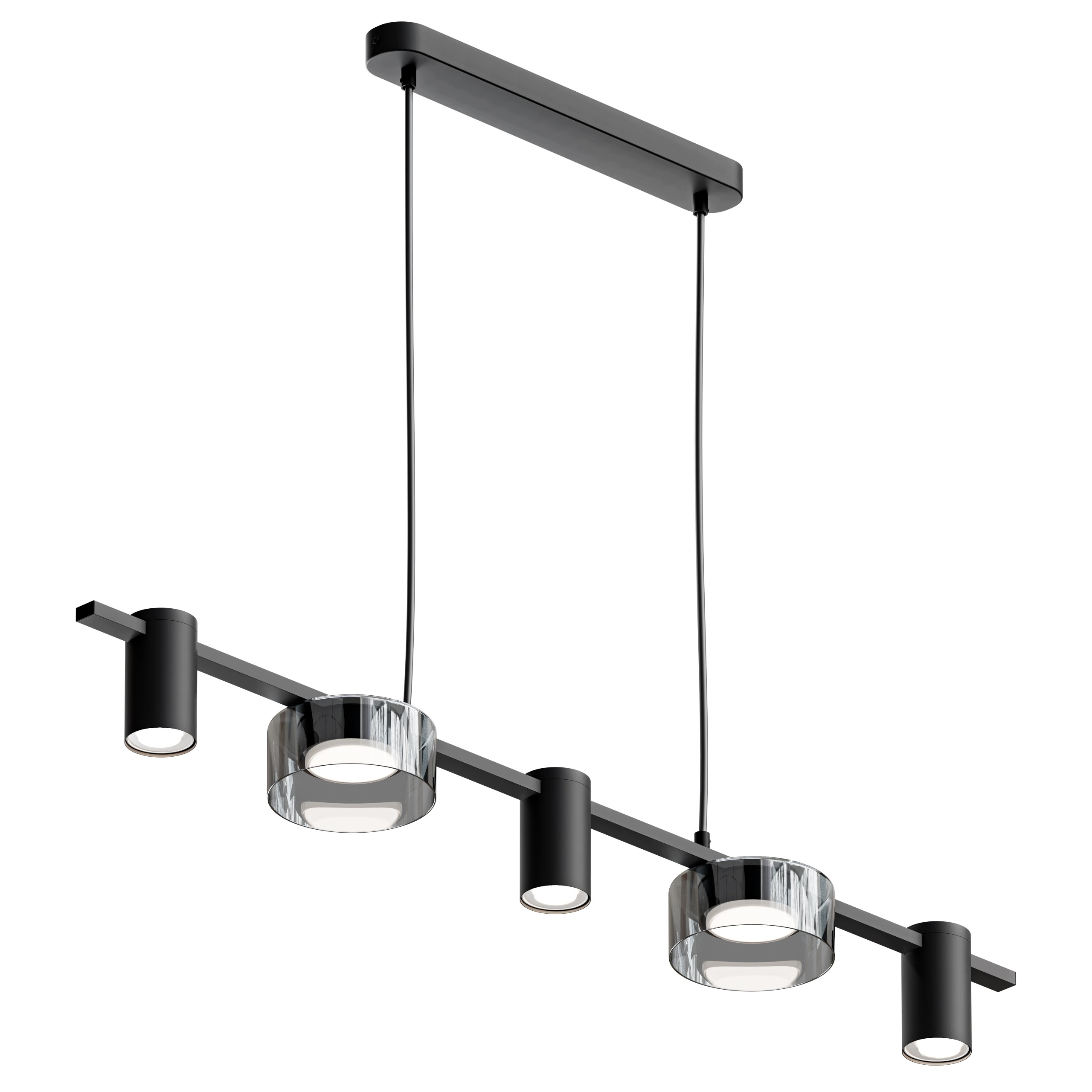 Závěsná stropní Led lampa Loft GU10 GX53 do kuchyně obývacího pokoje, černá