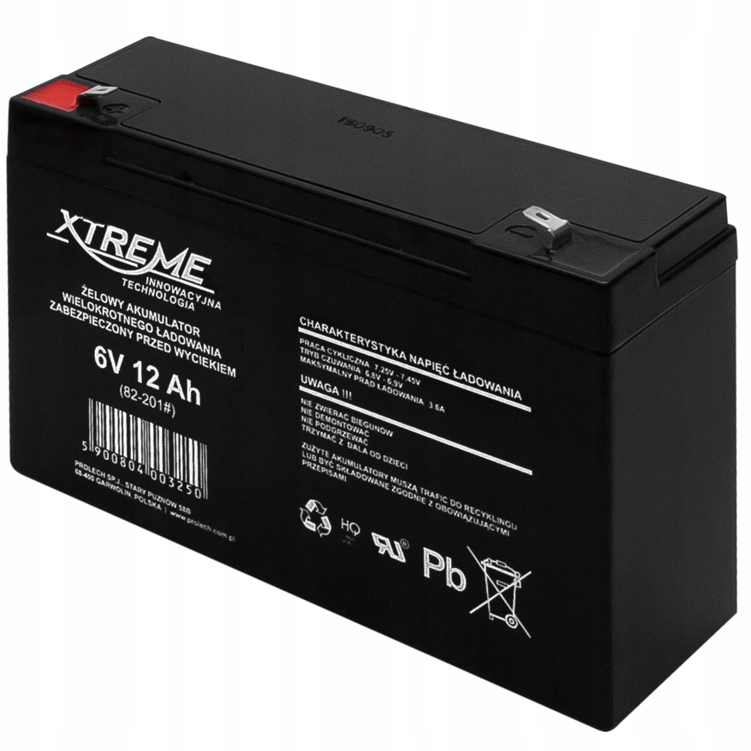 

Akumulator Agm Xtreme 6V 12Ah mocny auto zabawka