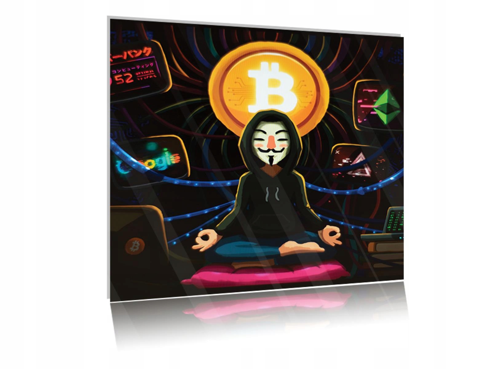 

Obraz szklany na szkle Bitcoin 02 40x40