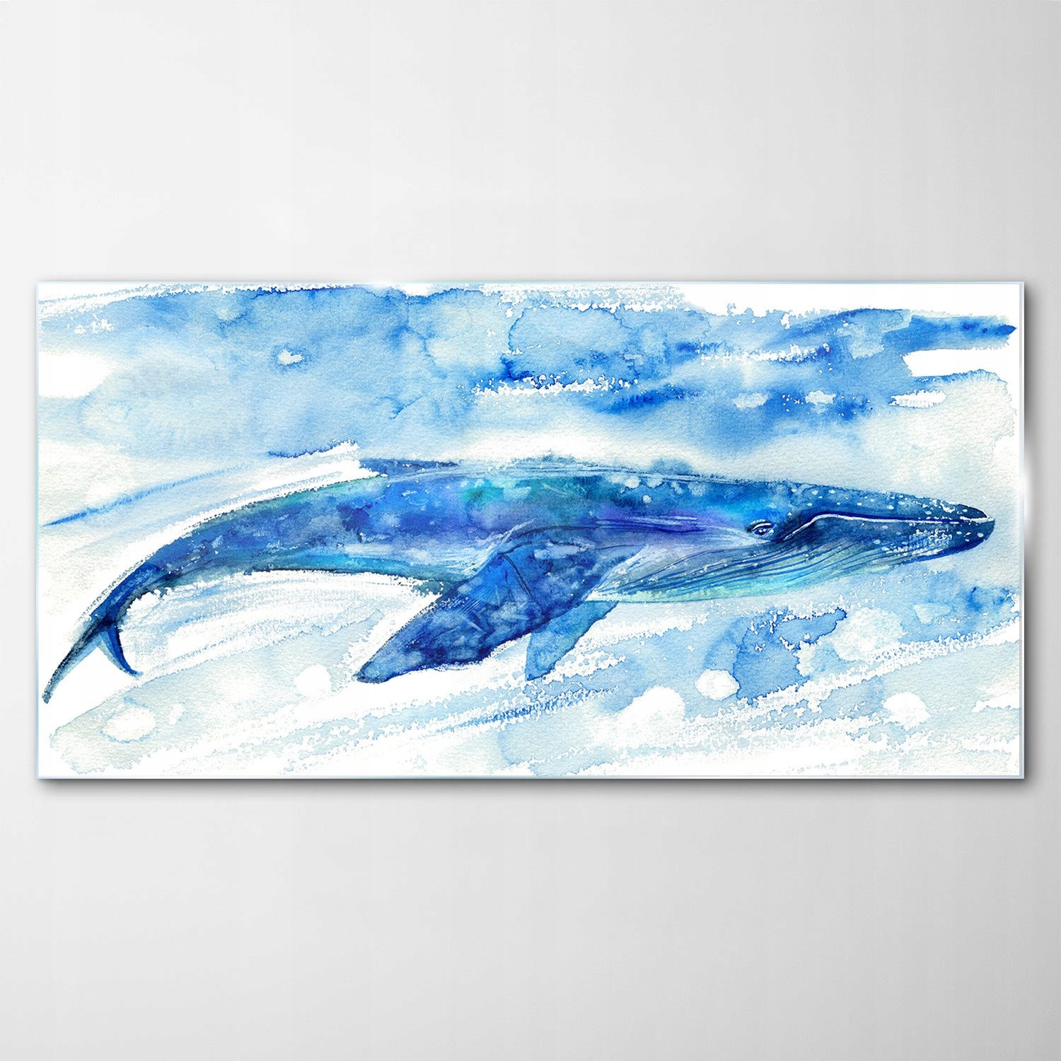 

Obraz Szklany Dekor Morze Wieloryb Akwarele 120x60