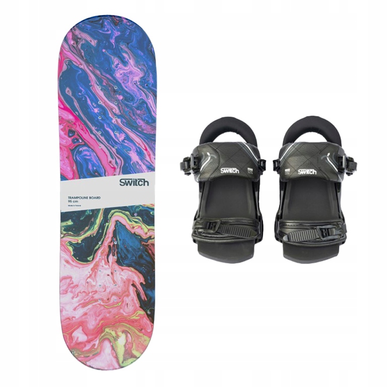 Tréninková trampolínová snowboardová deska 95 Abstract vázání Switch