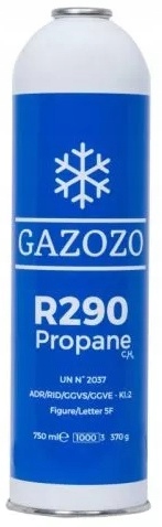 

Czynnik chłodniczy Gazozo Propan R290 370g 750 ML