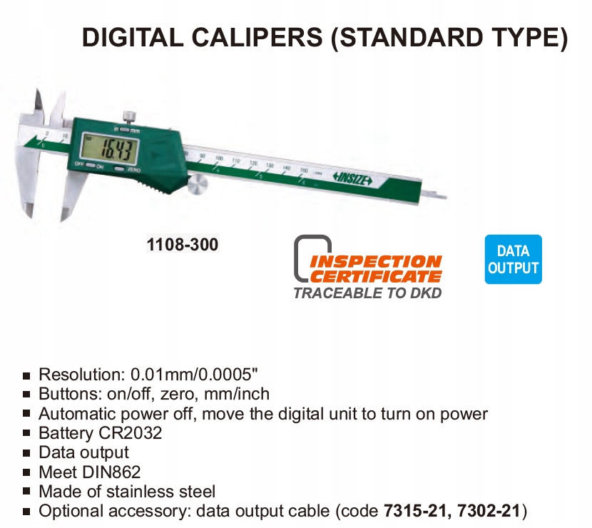 Suwmiarka Elektroniczna Insize 1108-250 0-250mm Kod producenta 1108-250