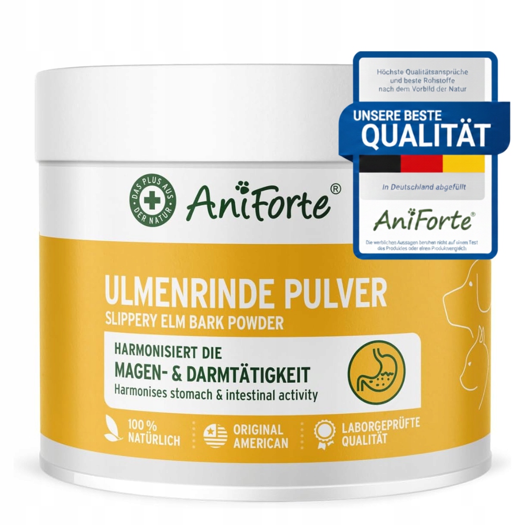 Levně AniForte Kluzký jilm (Slippery Elm) prášek pro psy a kočky Podpora trávení 100g