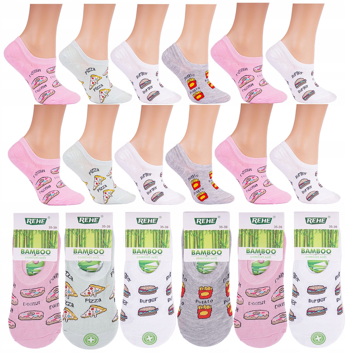 

12x Balerinki Niskie Stopki Damskie Baletki 38-42