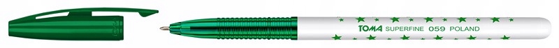 TOMA DŁUGOPIS S-FINE GWIAZDKA ZIELONY
